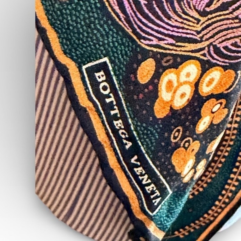 Bottega Veneta long Silk Scarf inspired by Gustav Klimt Designer Accessory - Picture 5 of 10